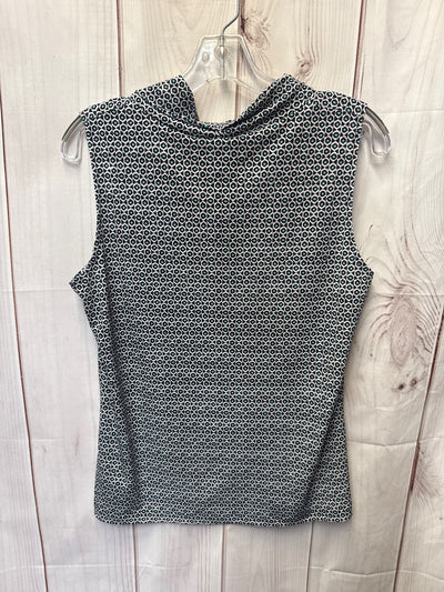Jones New York Women's Size M Black & Green Sleeveless Top