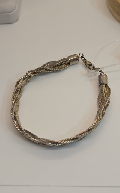 Silver Braid Bracelet