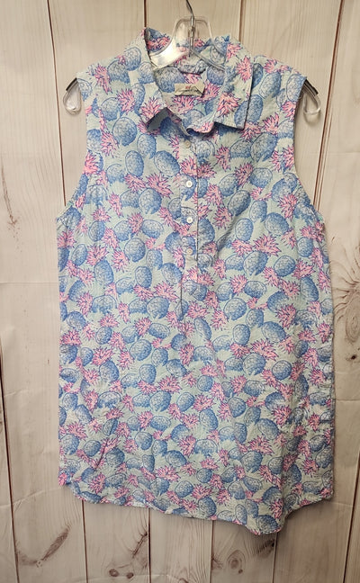 Vineyard Vines Women's Size 16 Blue Dress