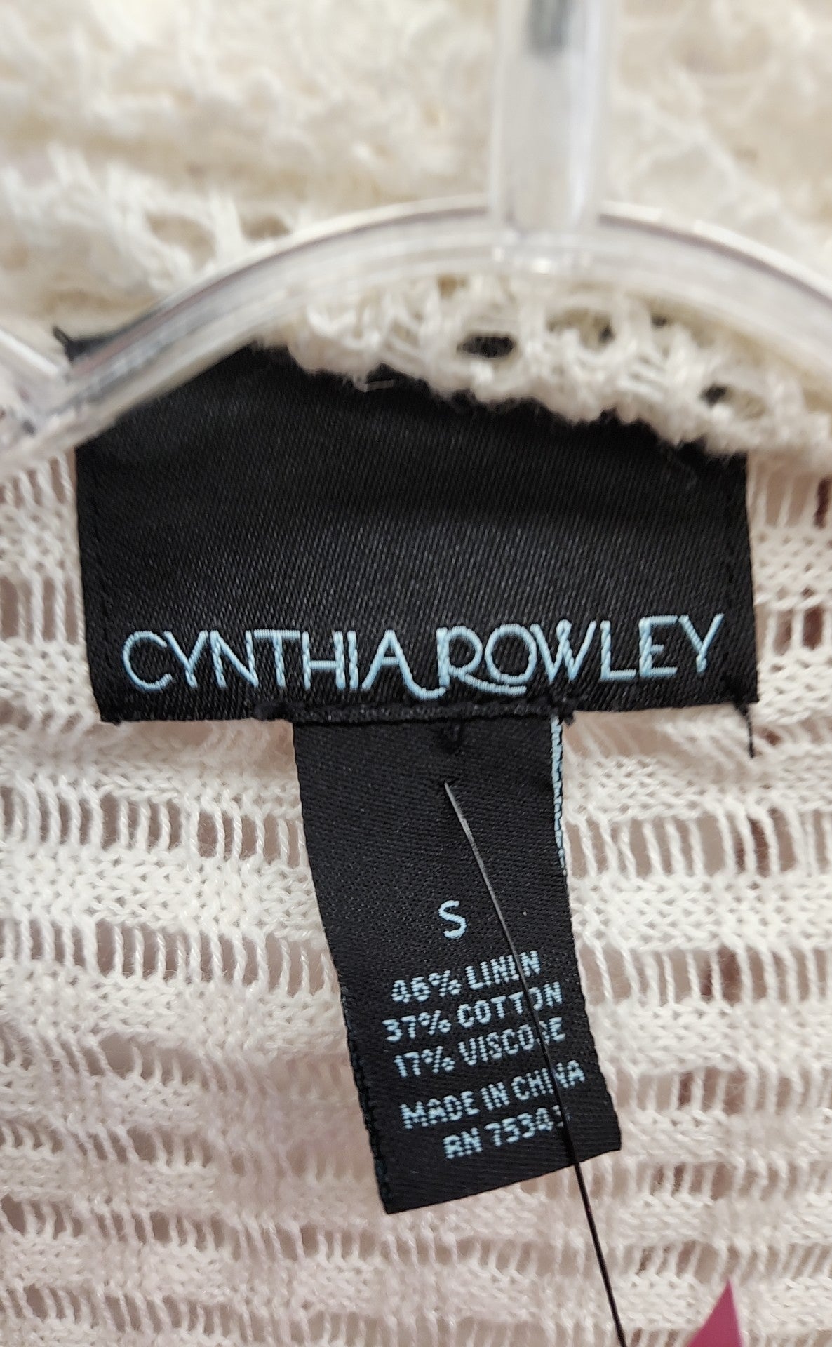 Cynthia Rowley Women's Size S White Cardigan