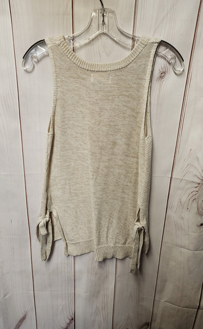 Universal Thread Women's Size XS Beige Knit Sleeveless Top
