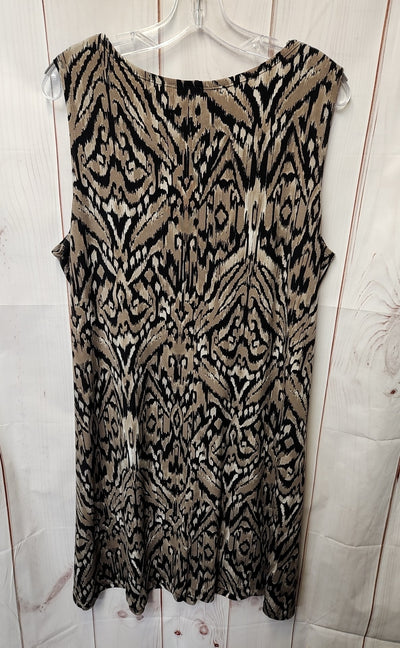Chico's Women's Size 3 = US 16 Brown Dress