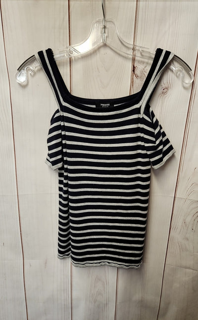 Premise Women's Size S Navy Cold Shoulder Top