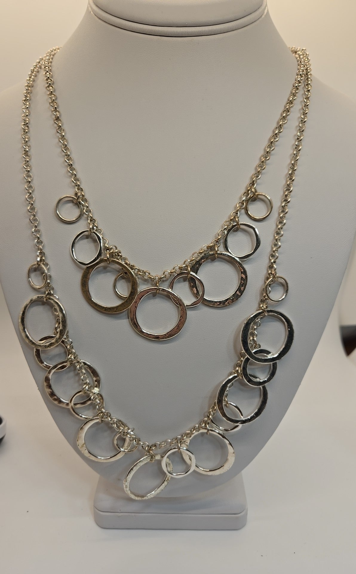 2 Strand Silver Necklace