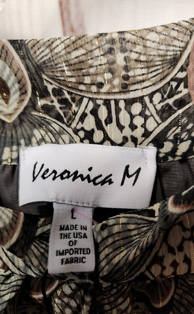 NWT Veronica M. Women's Size L Gray Sleeveless Top