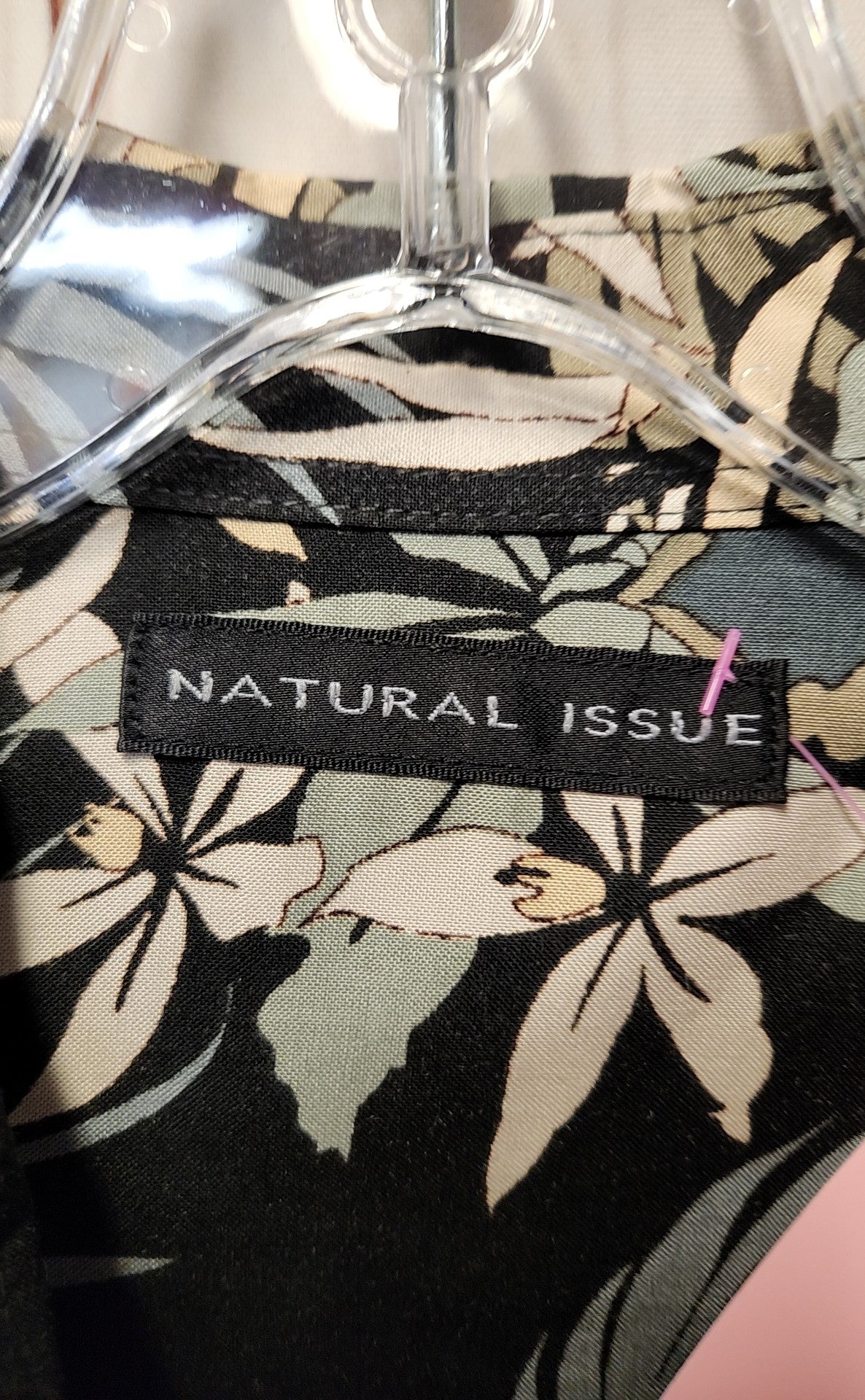 Natural Issue Men's Size XL Black Shirt