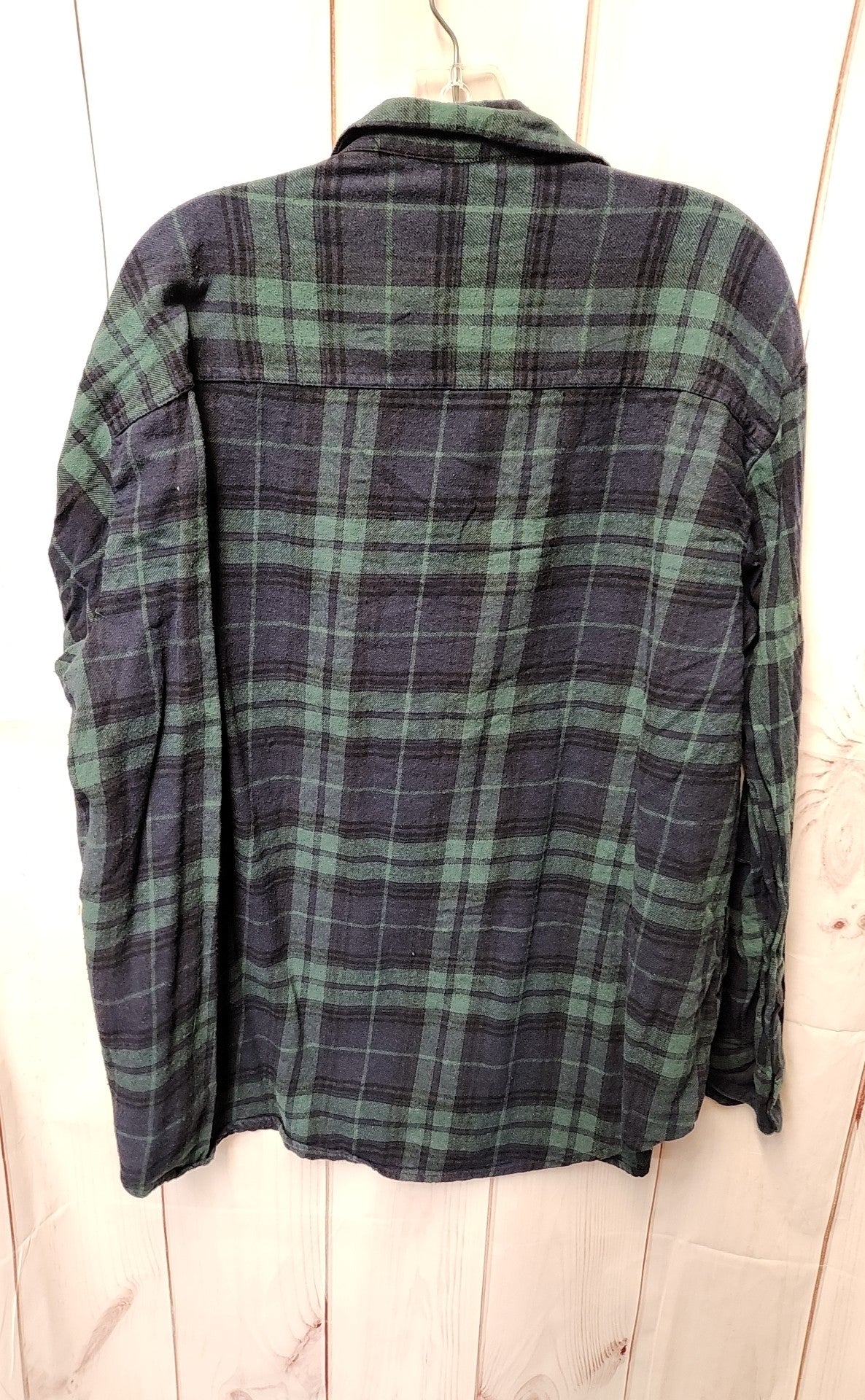Old Navy Women's Size XL Navy & Green Long Sleeve Top