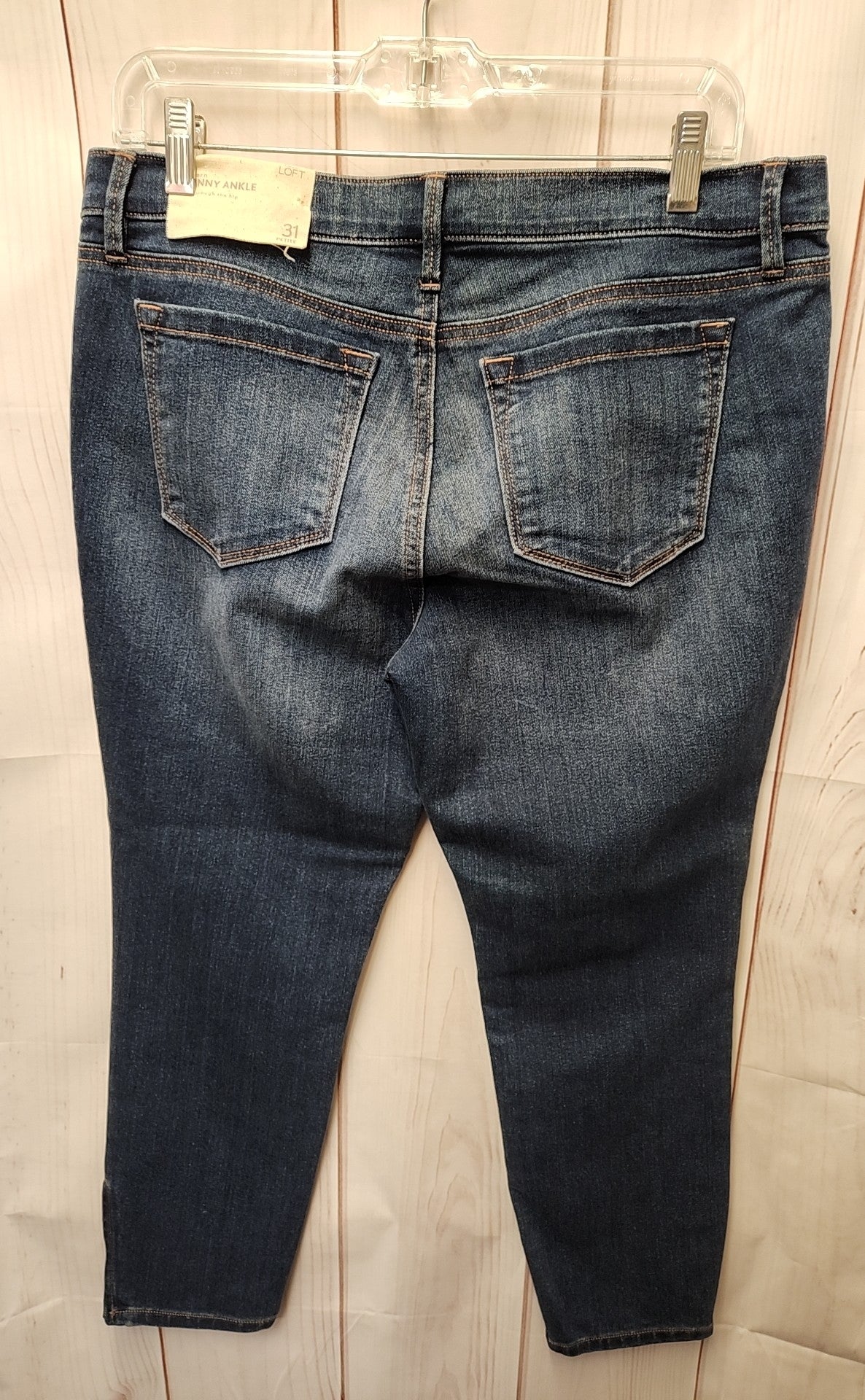 Loft Women's Size 31 Petite Blue Jeans Modern Skinny Ankle