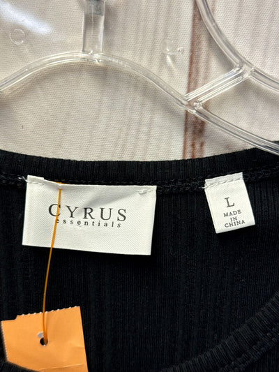 Cyrus Women's Size L Black Sleeveless Top