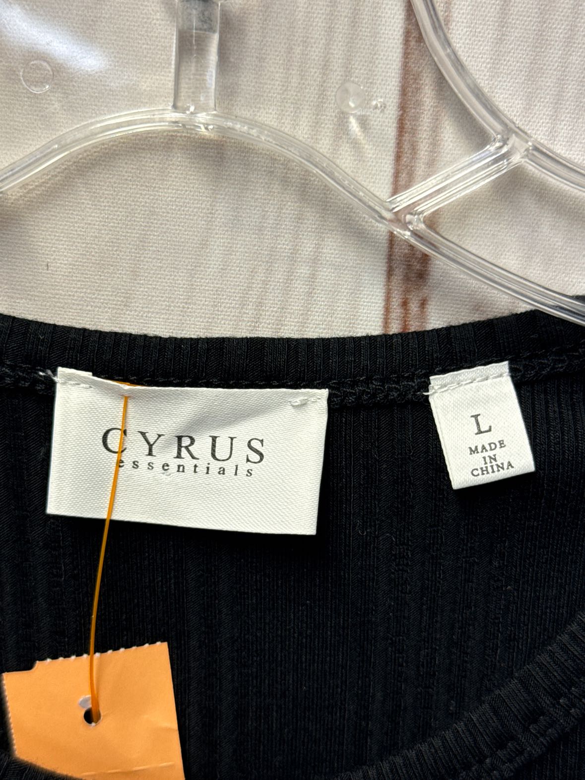 Cyrus Women's Size L Black Sleeveless Top