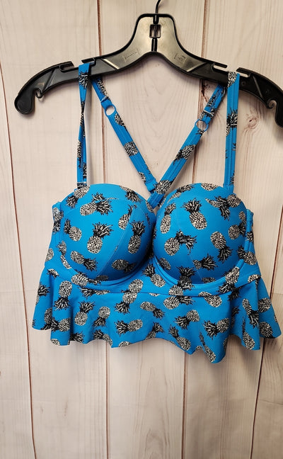 Torrid Women's Size 1X Blue Swim Top