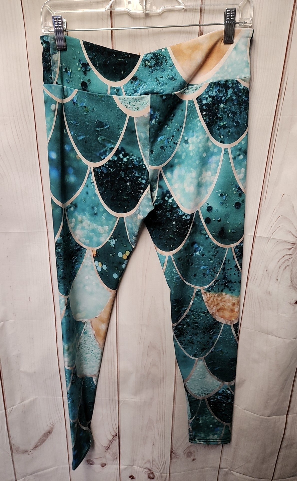 Society6 Women's Size L Green Leggings