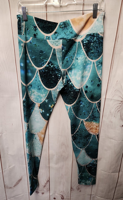 Society6 Women's Size L Green Leggings