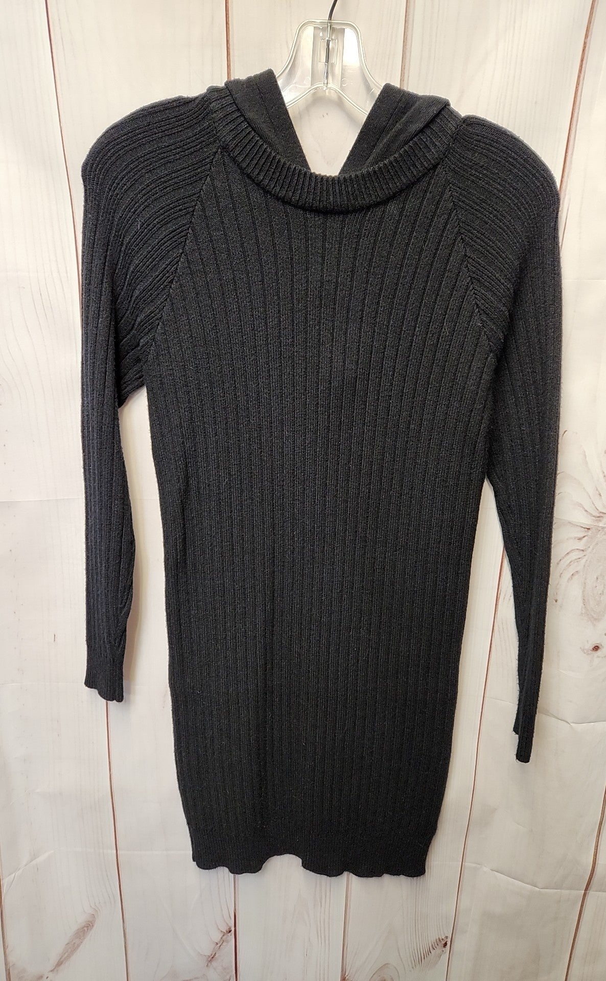 Saturday Sunday Women's Size XS Black Hooded Knit Dress