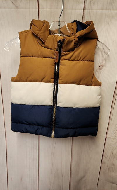 H&M Boy's Size 2 Blue & Brown Vest