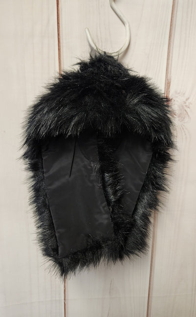 Chico's Women's Size 0 = US S Black Vest with Removable Faux Fur Collar