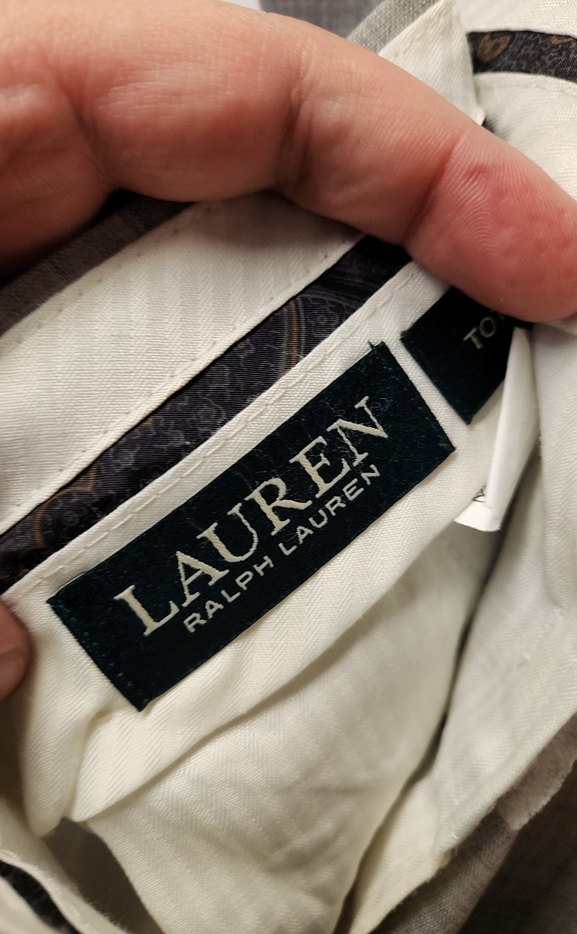 Lauren by Ralph Lauren Men's Size 38x32 Gray Pants