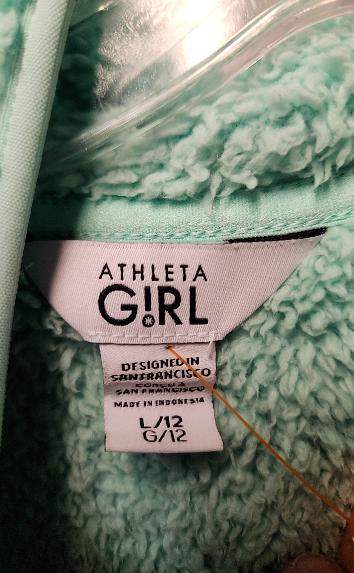 Athleta Girl's Size 12 Green Sweatshirt