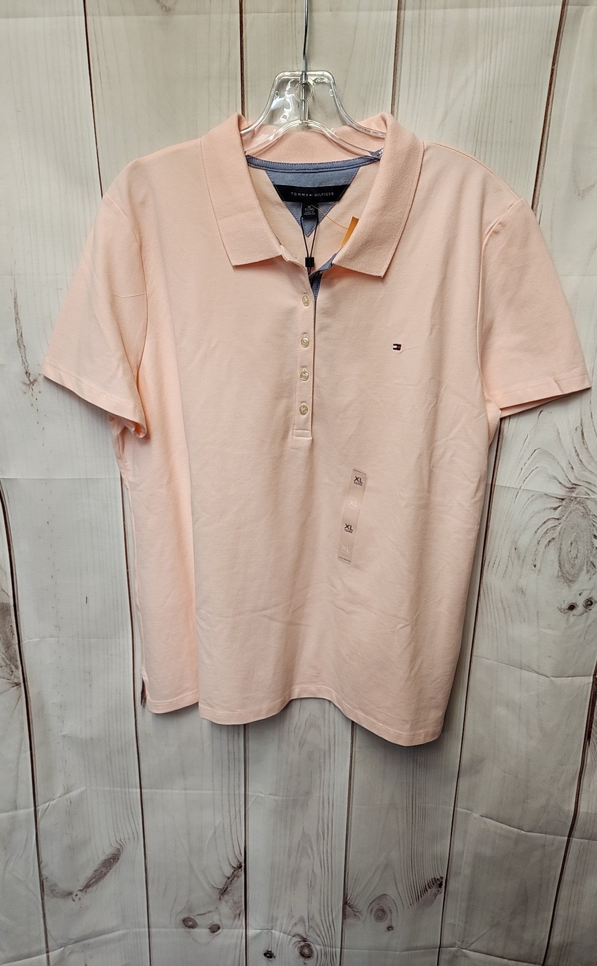NWT Tommy Hilfiger Women's Size XL Pink Short Sleeve Top