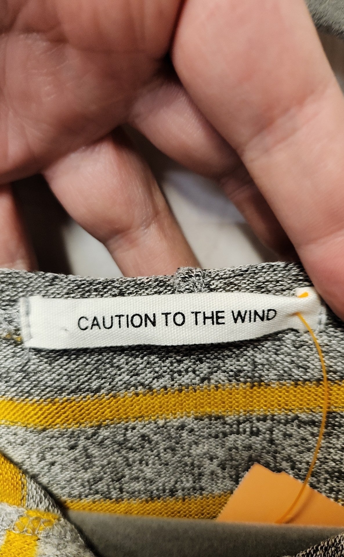 Caution to the Wind Women's Size L Gray Sweatshirt