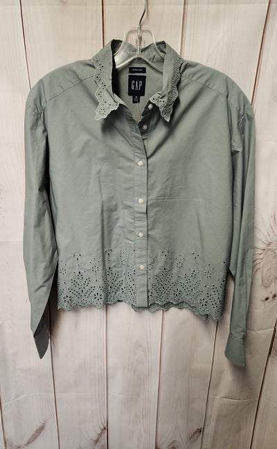 Gap Women's Size S Green Long Sleeve Top