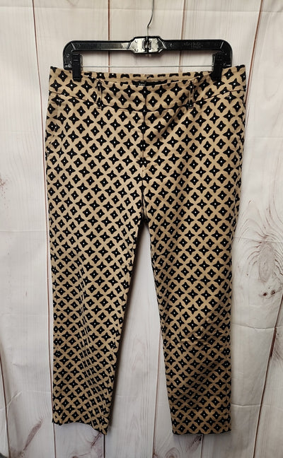 White House Black Market Women's Size 6 Black & Beige Pants Slim Ankle