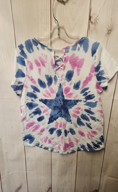 So Girl's Size 14/16 Blue & Pink Shirt