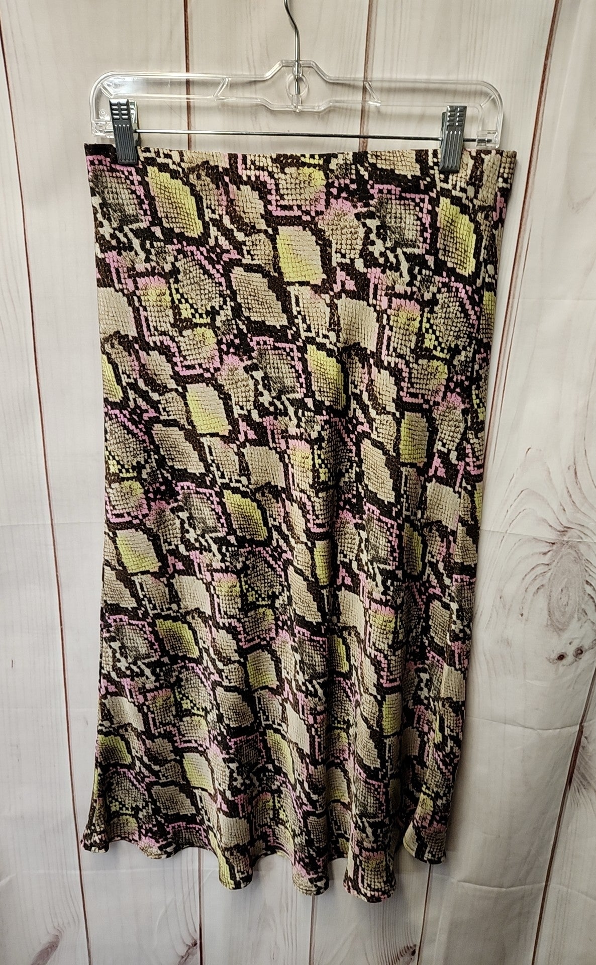 Leith Women's Size XS Beige Animal Print Skirt