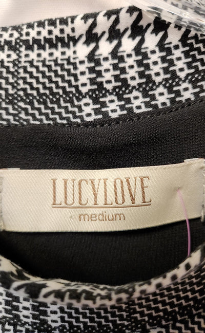 Lucy Love Women's Size M Black & White Dress