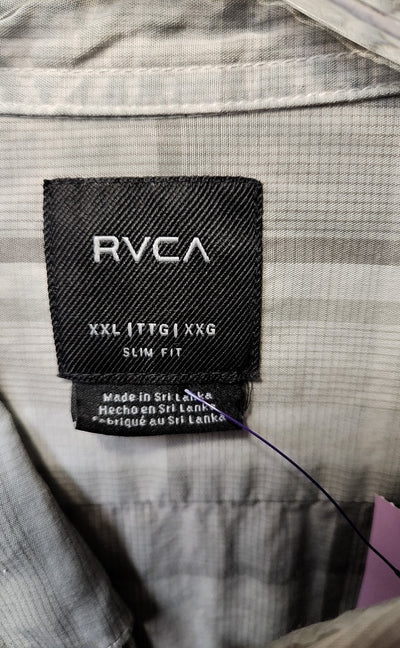 Rvca Men's Size XXL Gray Shirt
