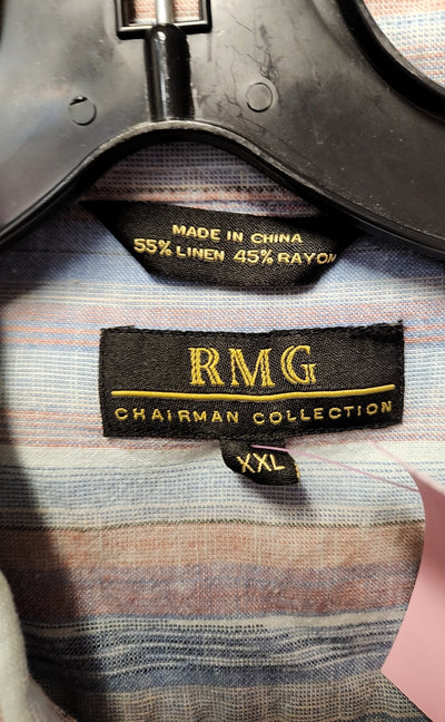 RMG Men's Size XXL Blue Shirt