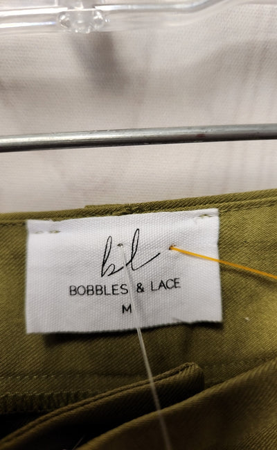 NWT Bobbles & Lace Women's Size M Green Pants