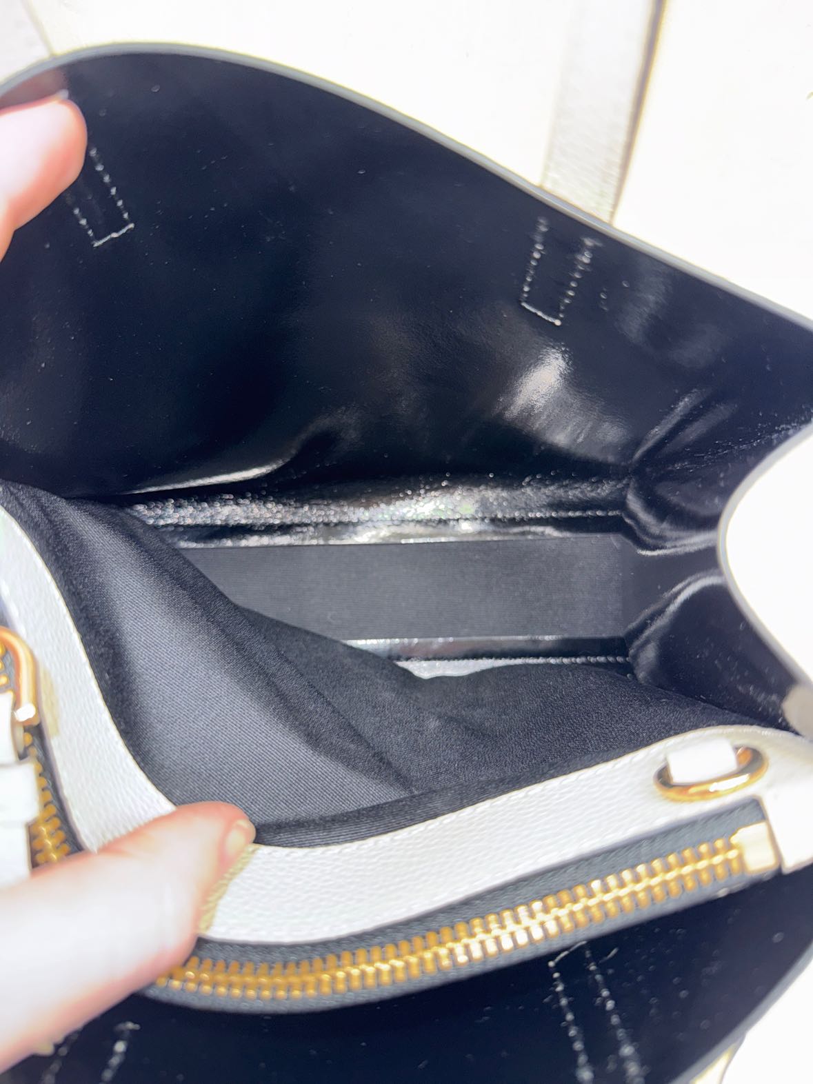 Marc Jacobs Beige Leather Mini Tote Bag