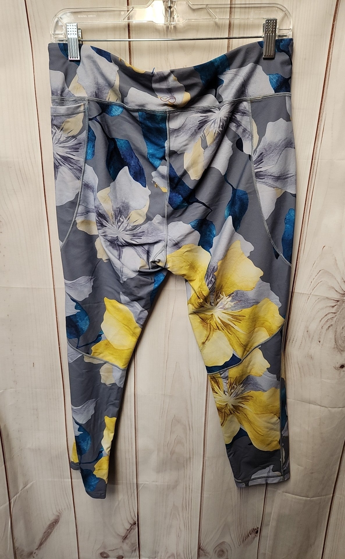 Calia Women's Size XL Blue Floral Leggings