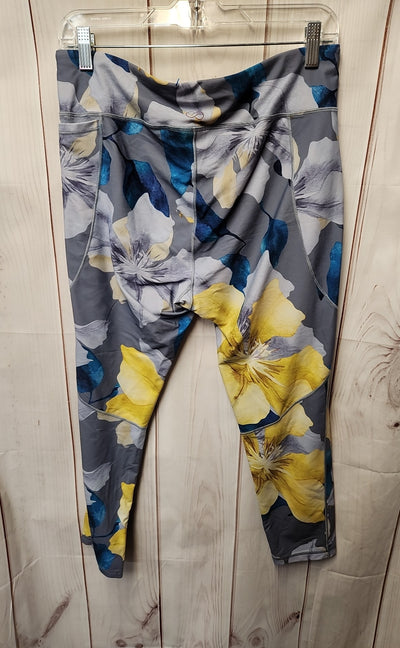 Calia Women's Size XL Blue Floral Leggings