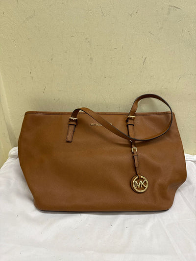 Michael Kors Brown Leather Tote Bag