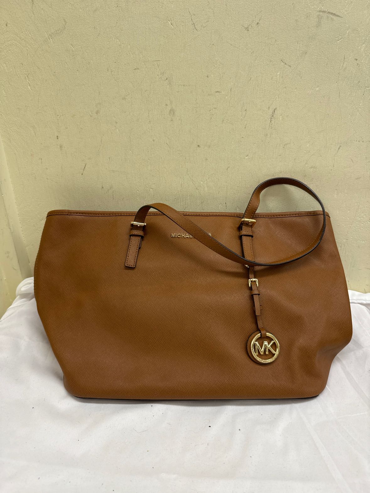 Michael Kors Brown Leather Tote Bag