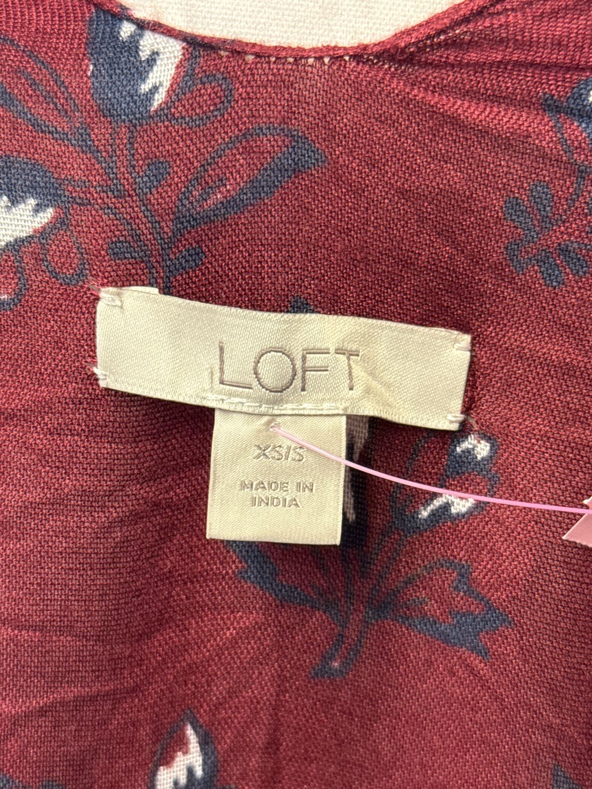 Loft Women's Size XS/S Red Cardigan