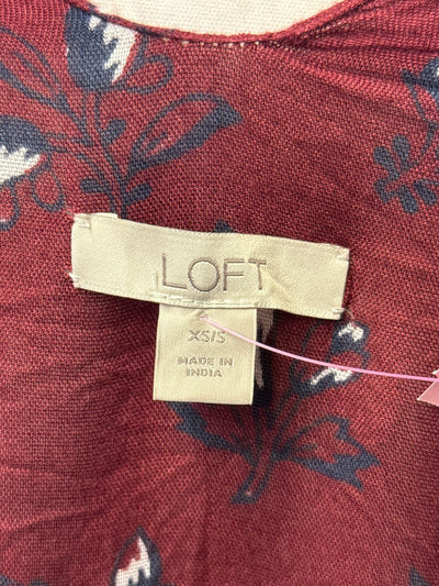 Loft Women's Size XS/S Red Cardigan