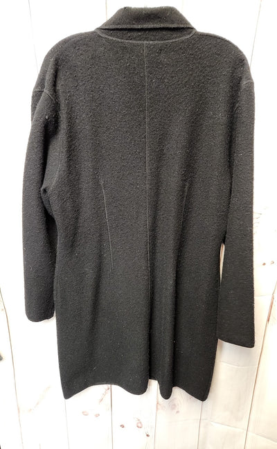 Herman Geist Women's Size L Black Wool Cardigan