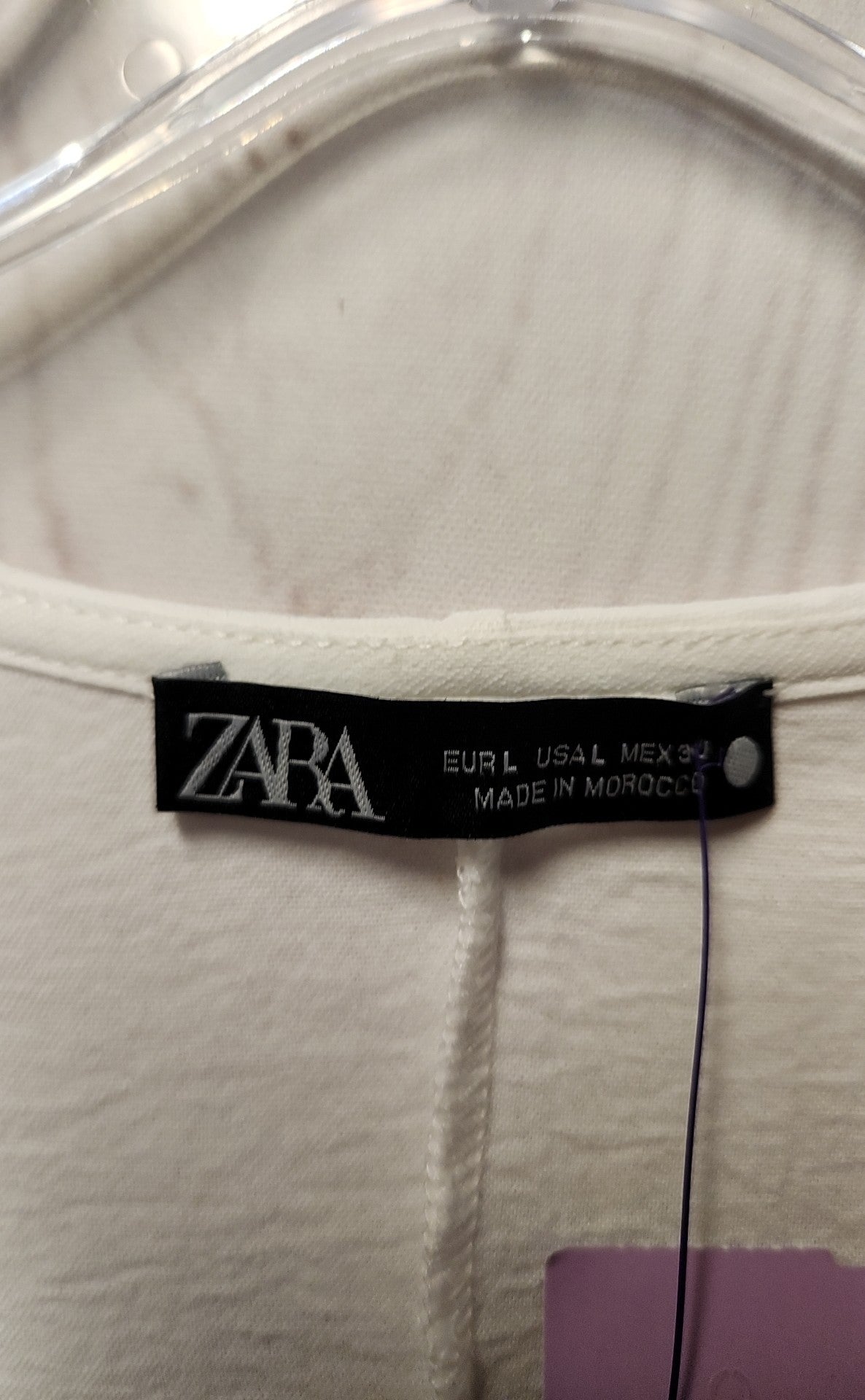 Zara Women's Size L White Dress