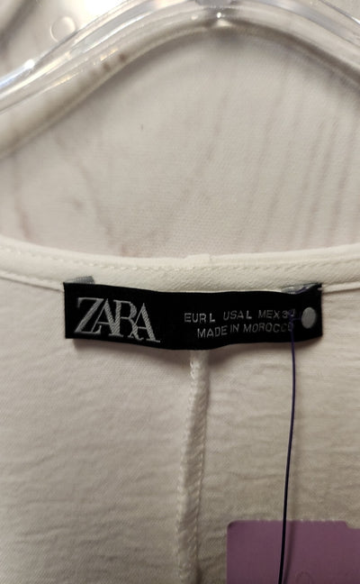 Zara Women's Size L White Dress