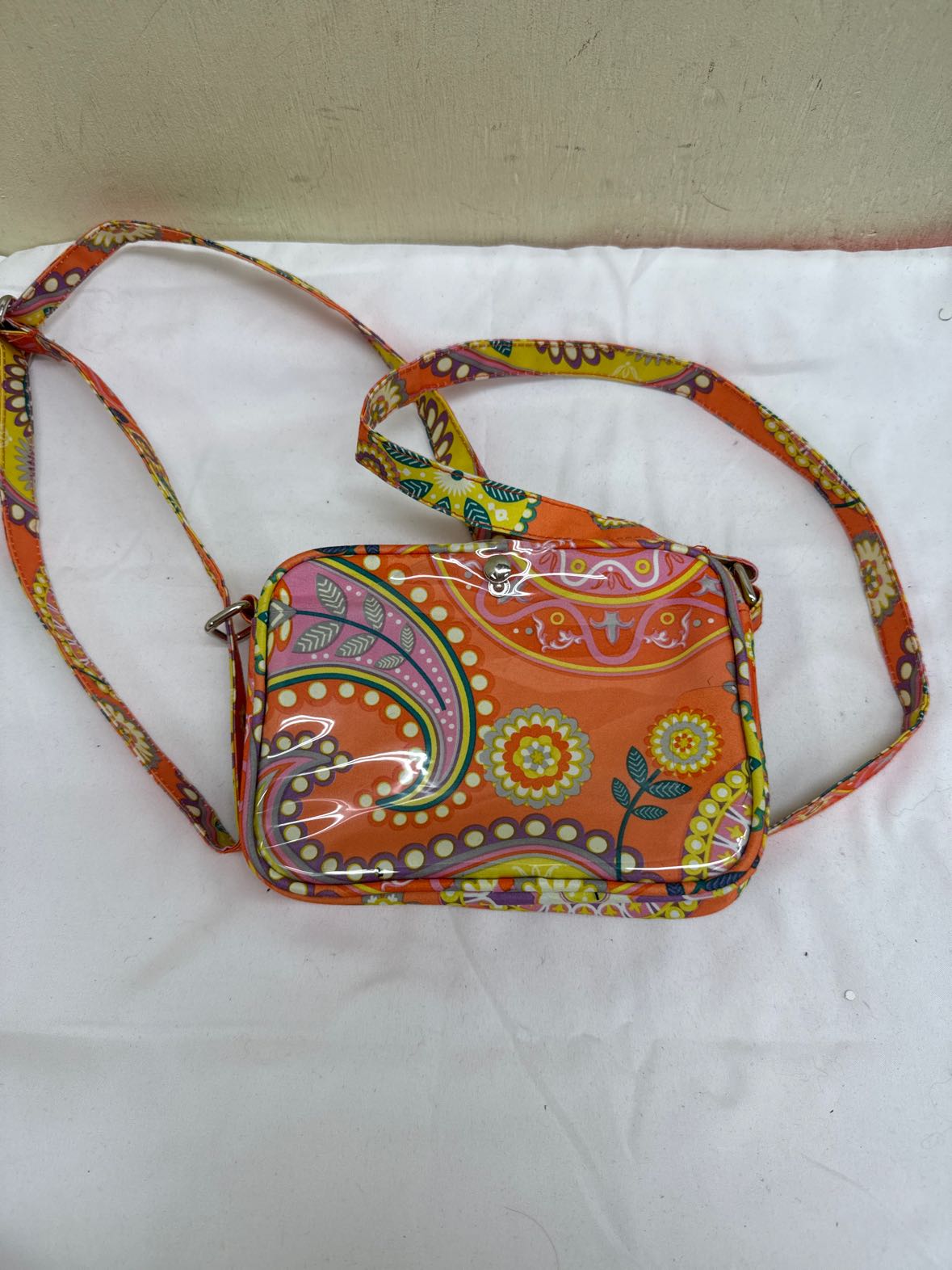 Debra Valencia Orange Purse Bag