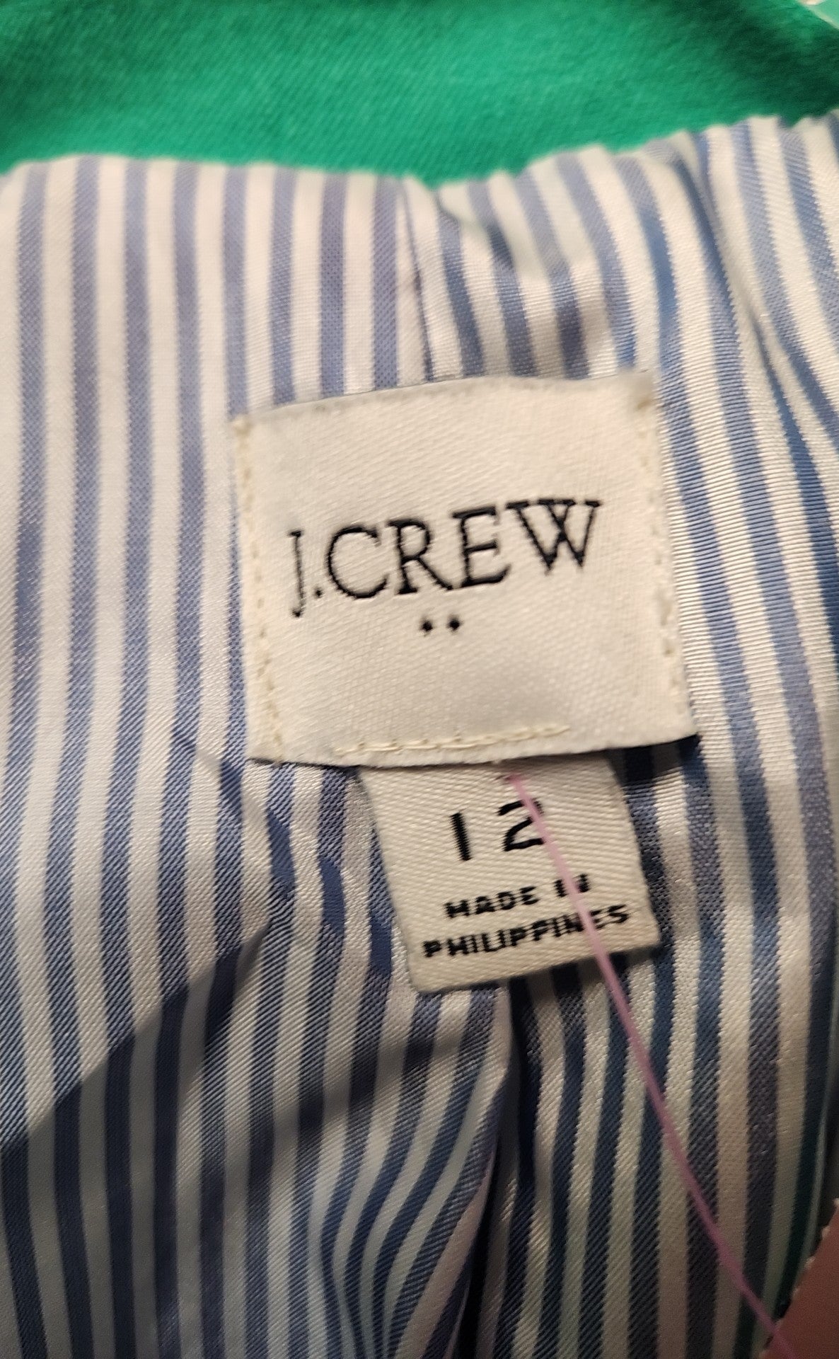 J Crew Women's Size 12 Green Blazer