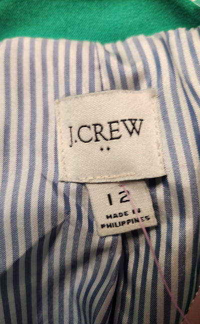 J Crew Women's Size 12 Green Blazer