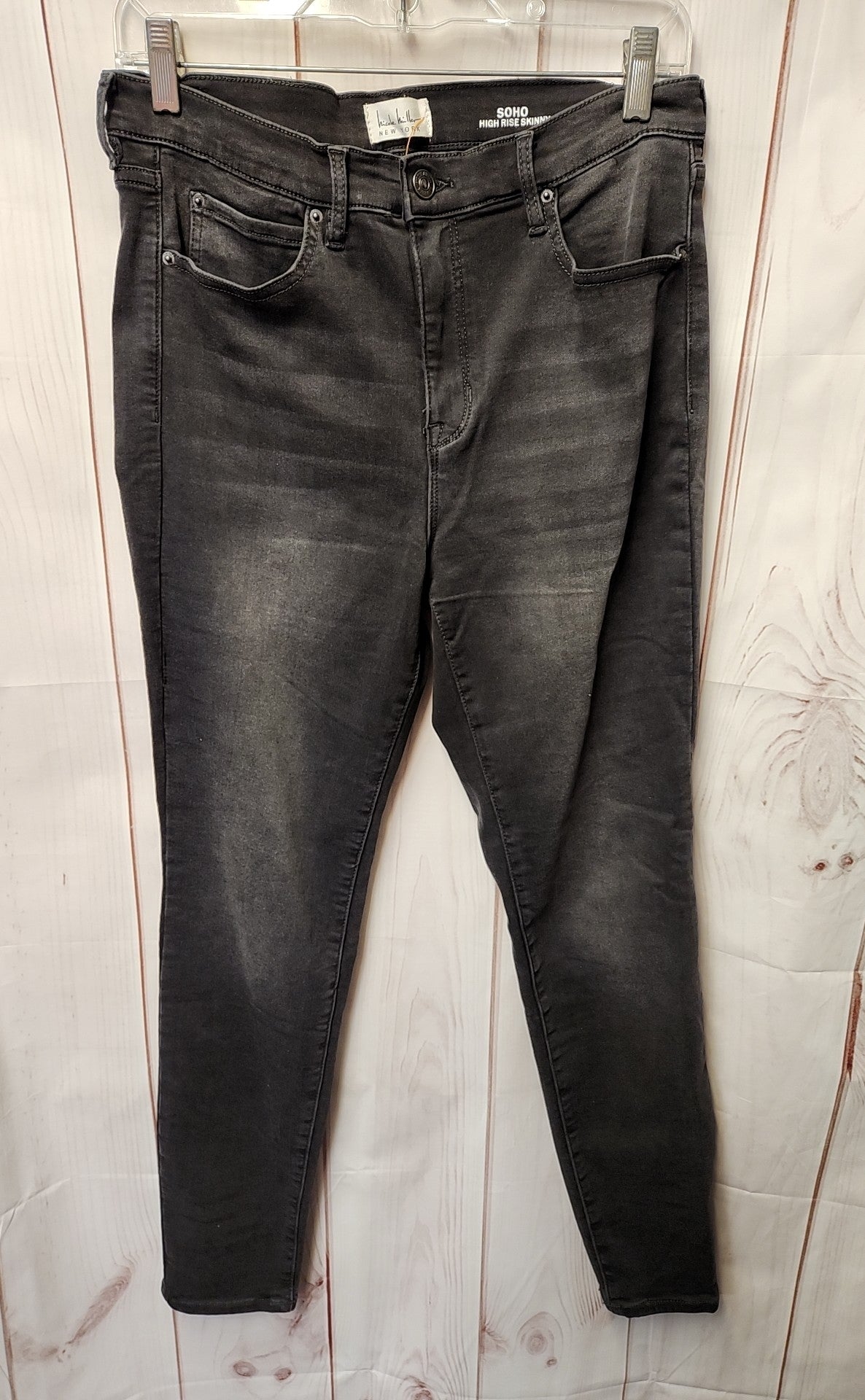 Nicole Miller Women's Size 31 (11-12) Black Jeans Soho High Rise Skinny