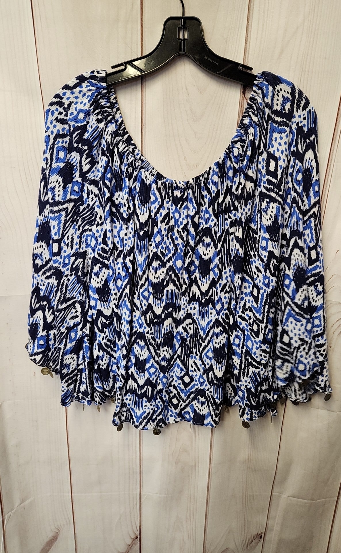 Lilly Pulitzer Women's Size S Blue 3/4 Sleeve Top