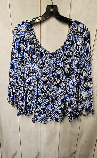 Lilly Pulitzer Women's Size S Blue 3/4 Sleeve Top