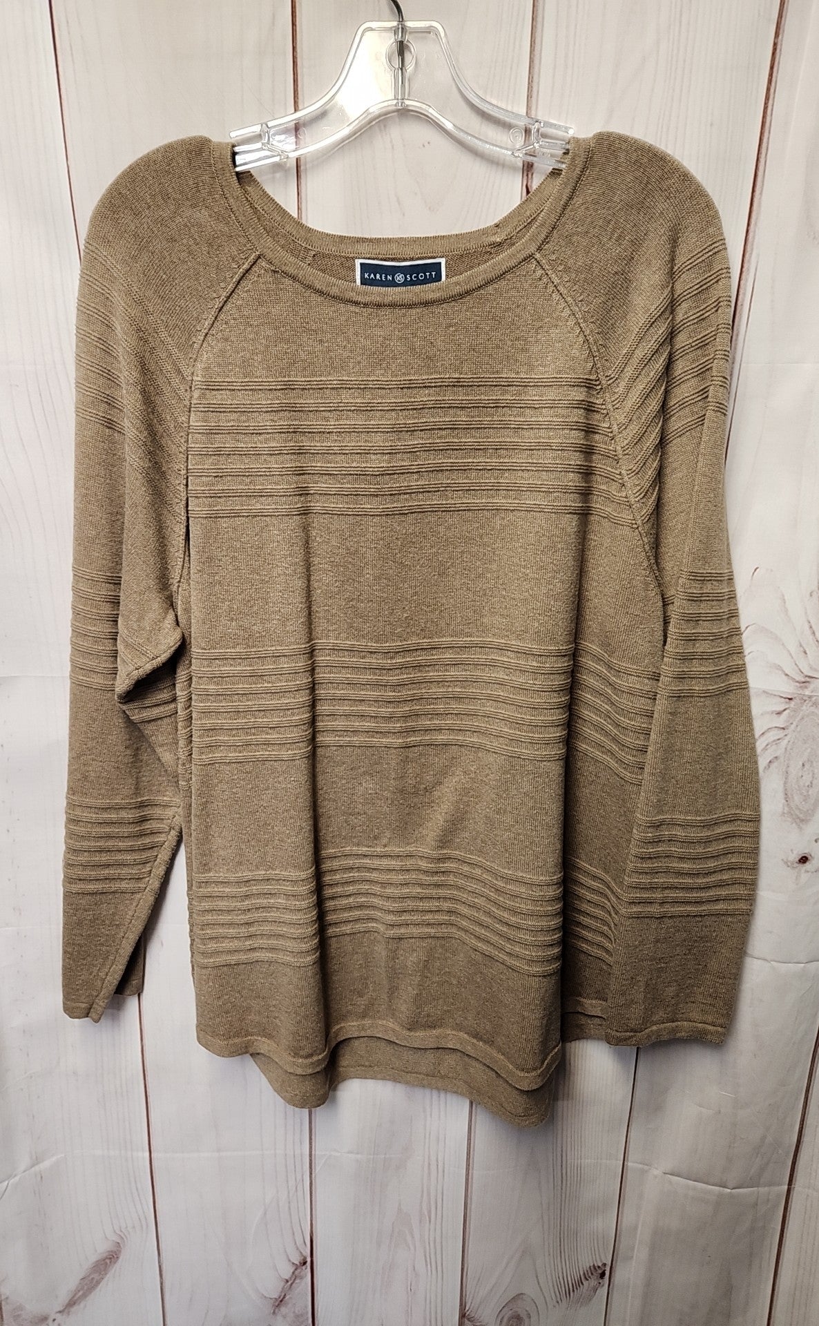 Karen Scott Women's Size L Brown Sweater