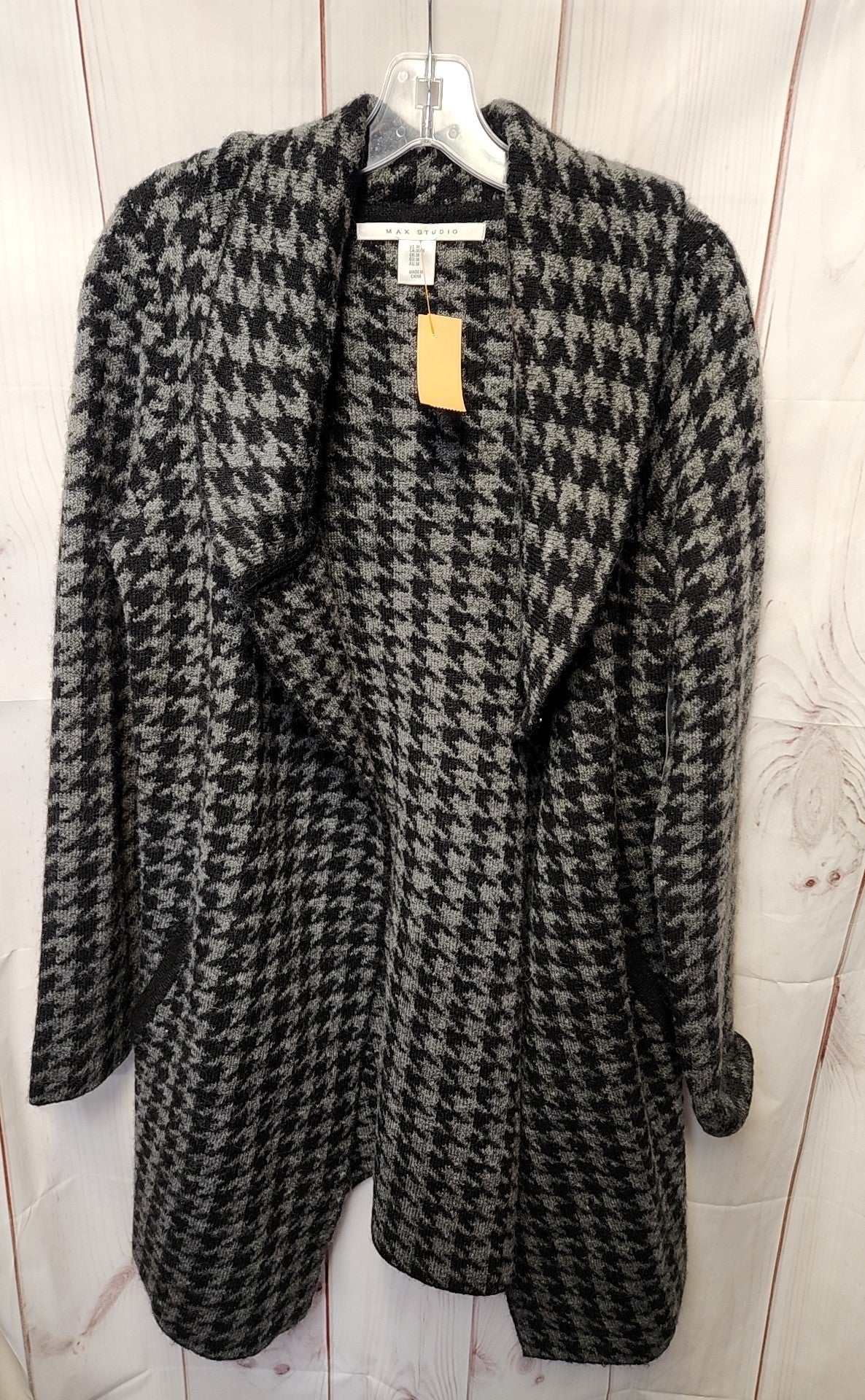 Max Studio Women's Size M Black & Gray Cardigan